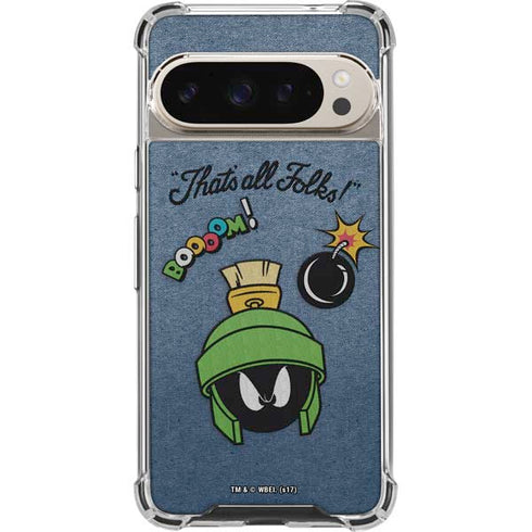 Looney Tunes Marvin Thats All Folks Pixel 9/9 Pro Clear Case
